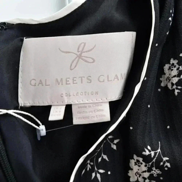 Gal Meets Glam Ariana Floral Long  Sleeve Chiffon Maxi Dress Sz 2 NWT‎ - Picture 10 of 11